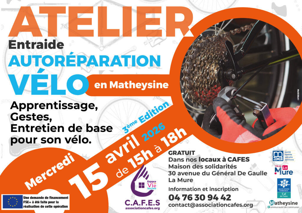 Atelier autoréparation vélo AVRIL2026