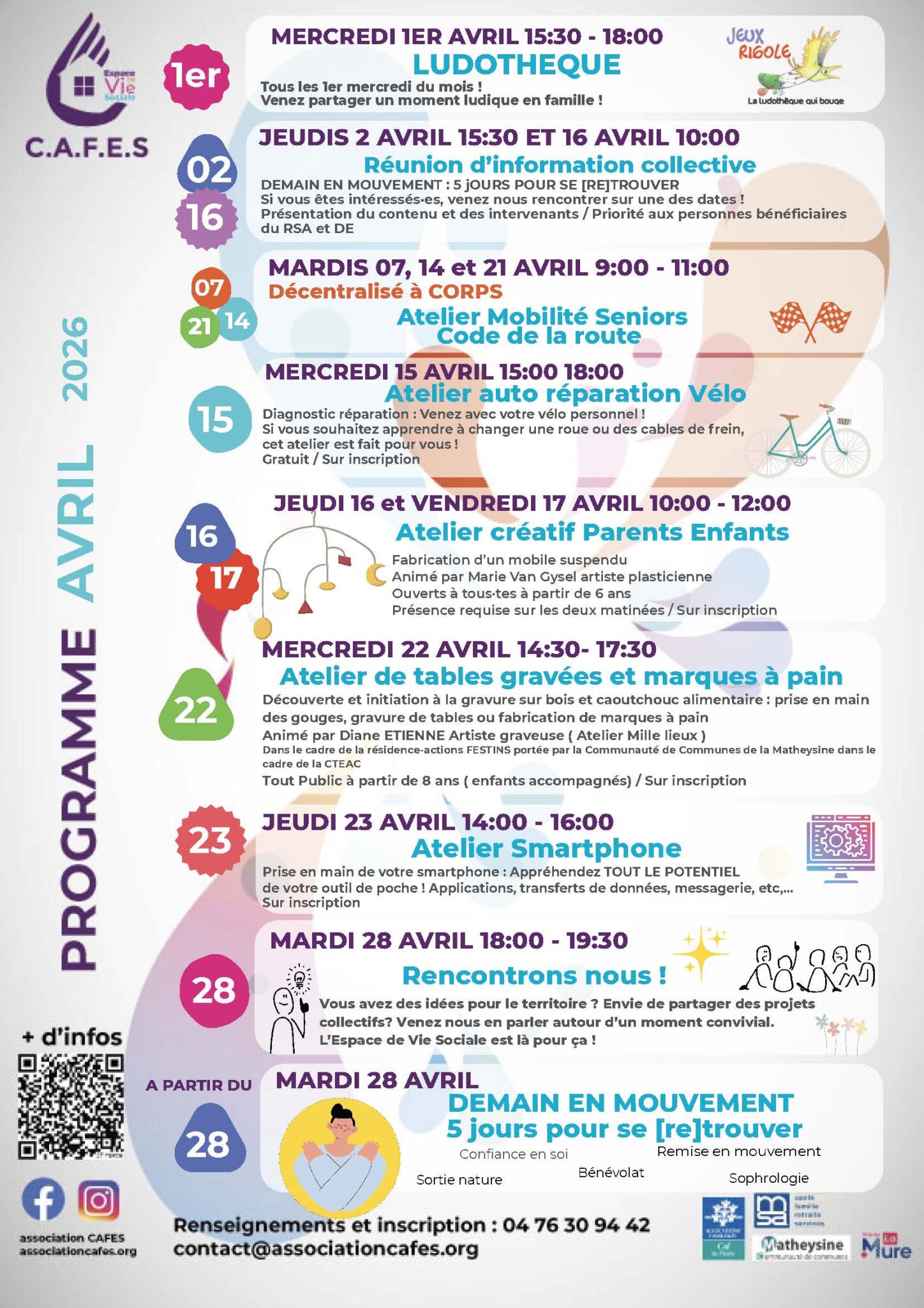 Programme Avril 2026