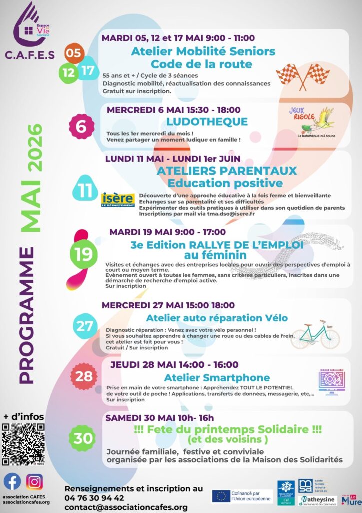 PROGRAMME MAI 2026