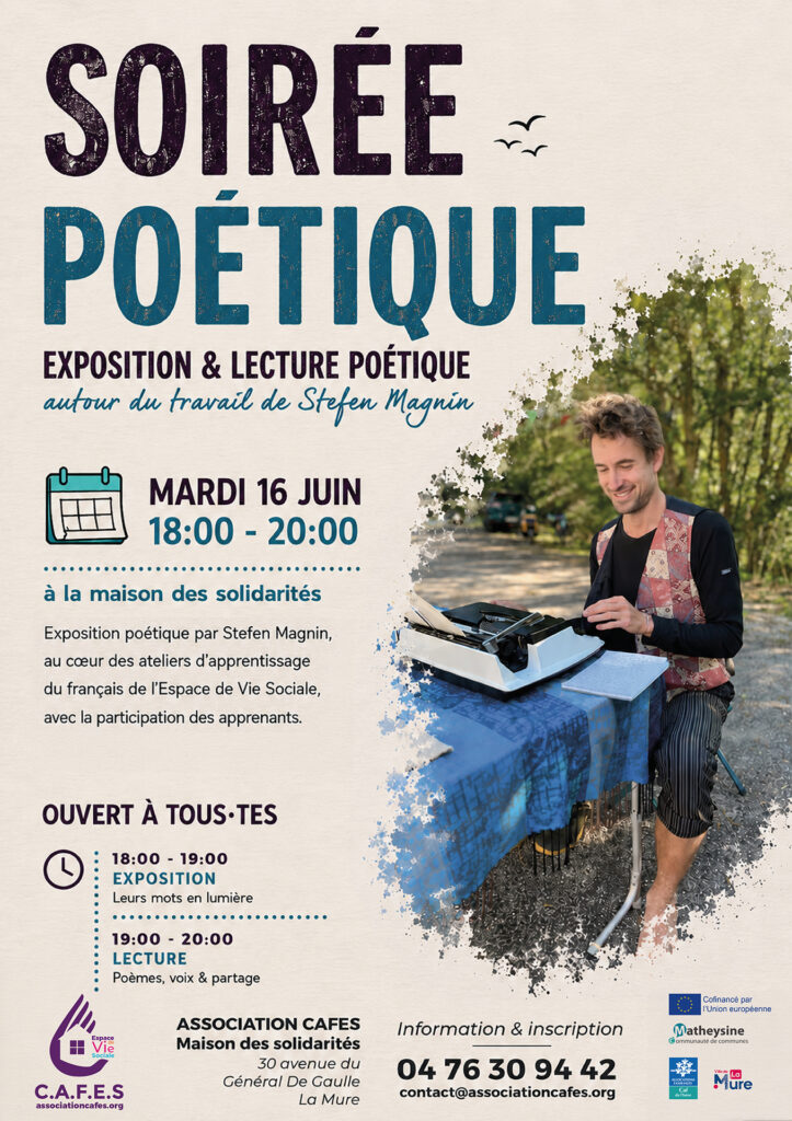 AFFICHE Exposition et lecture (MAGNIN)