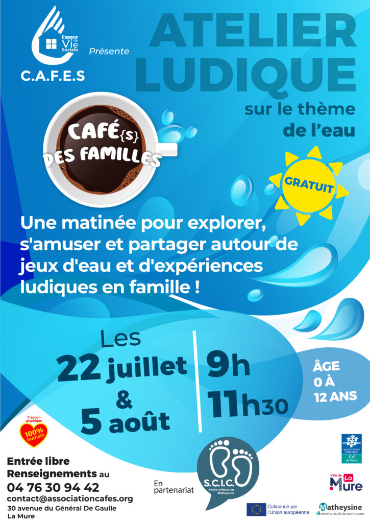 Affiche atelier été eau patouille
