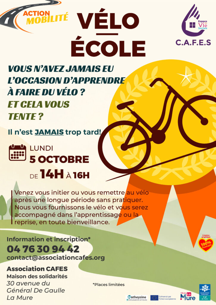 AFFICHE VELO ECOLE