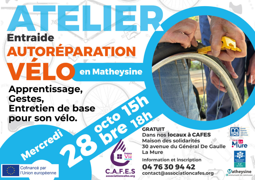 Atelier autoréparation vélo AVRIL2026