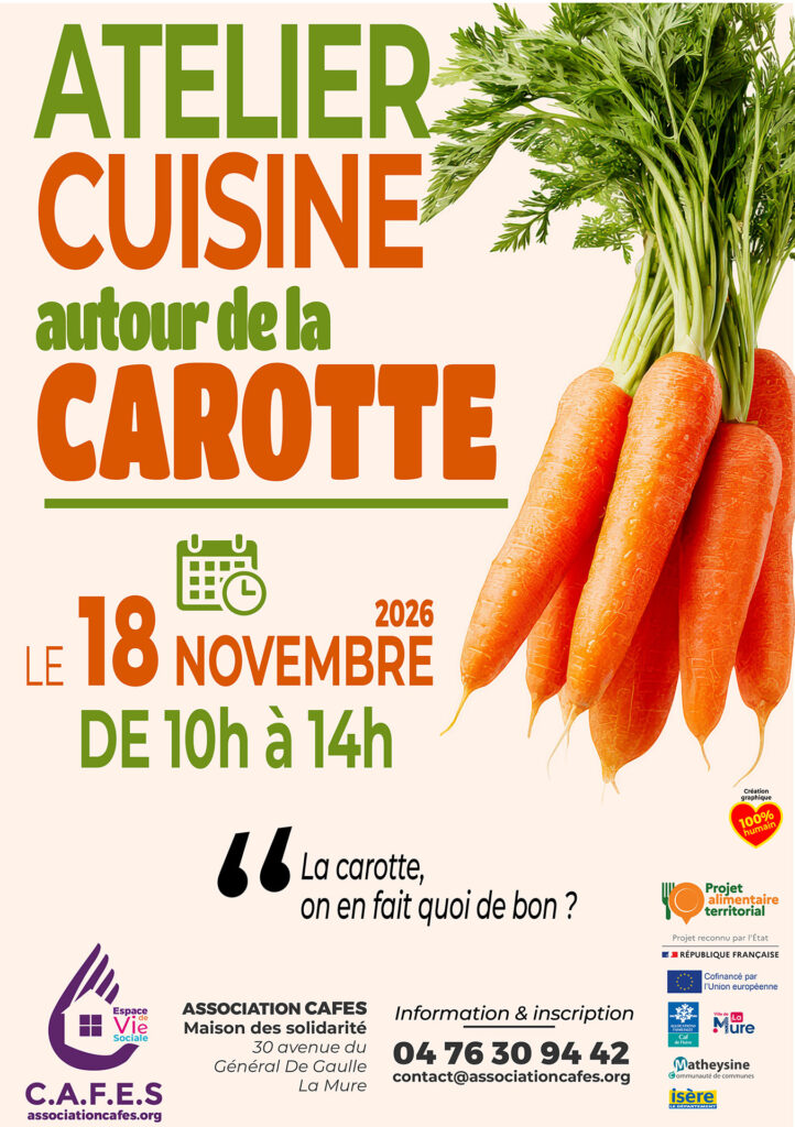 AFFICHE Cuisine sur la carotte